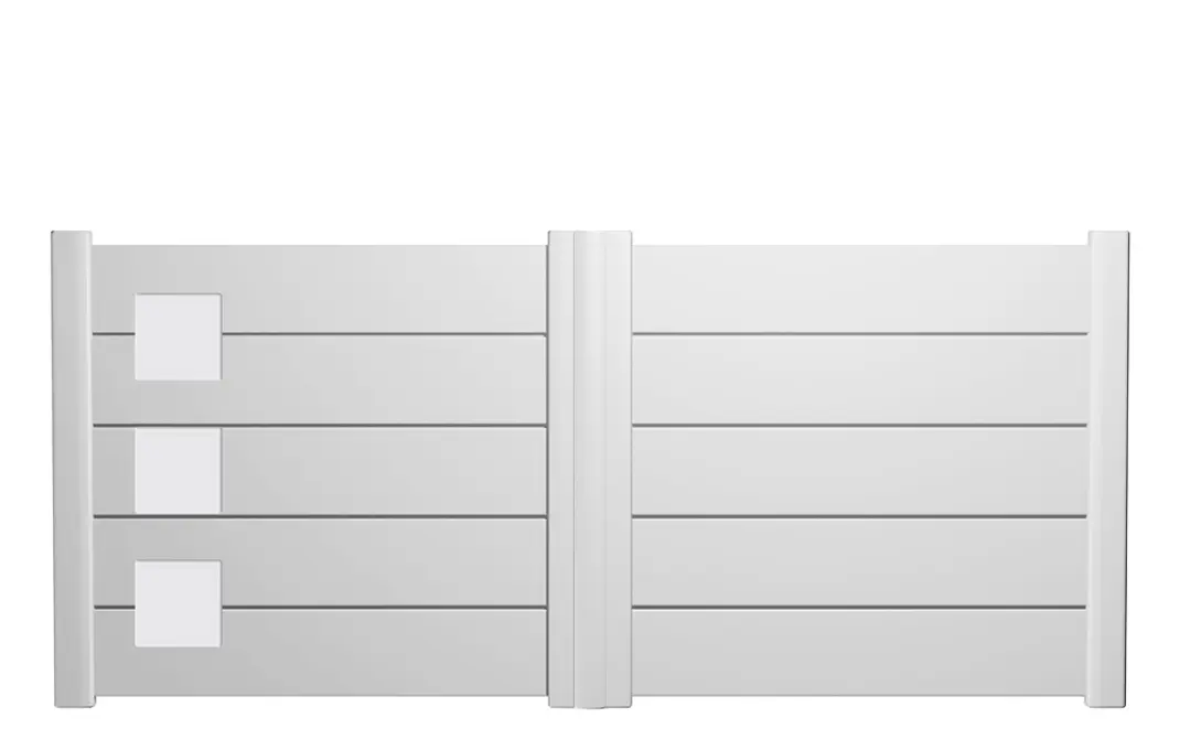 Préfalu CARRE 250 x 250 portail battant aluminium