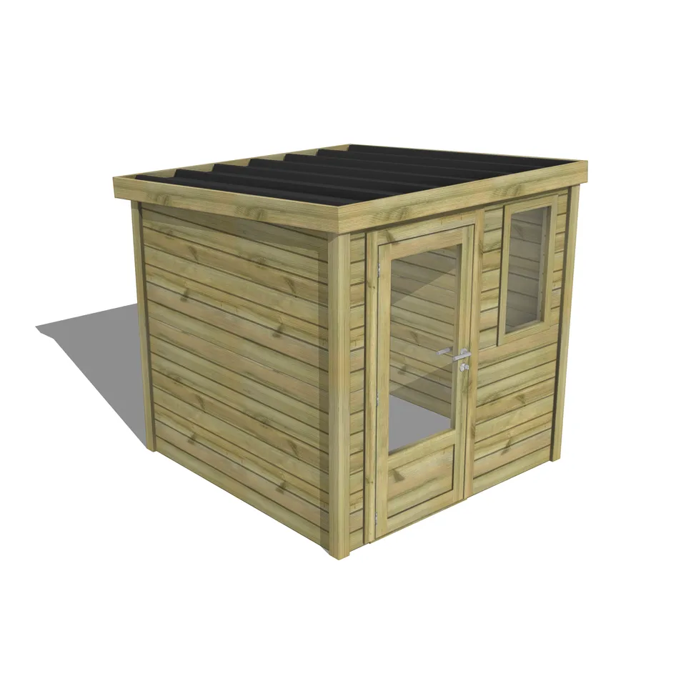 Abri Français Essentiel abri de jardin porte vitrée 4,1 m²