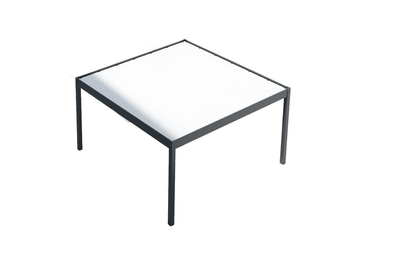 Metal Garden Carport plat abri voiture aluminium 2000 mm