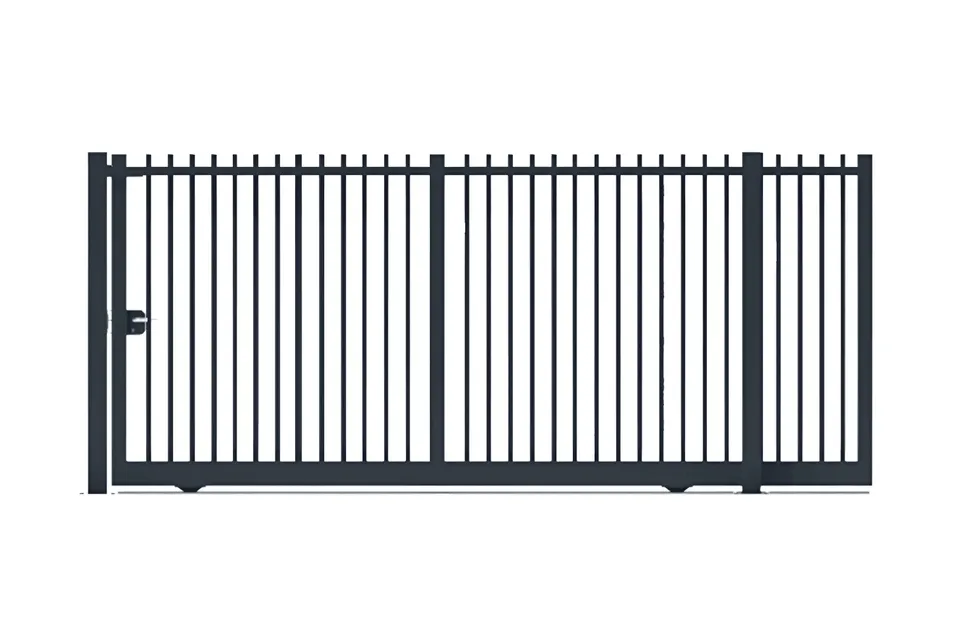 METAL GARDEN Portail coulissant tubes passants acier 3000 mm
