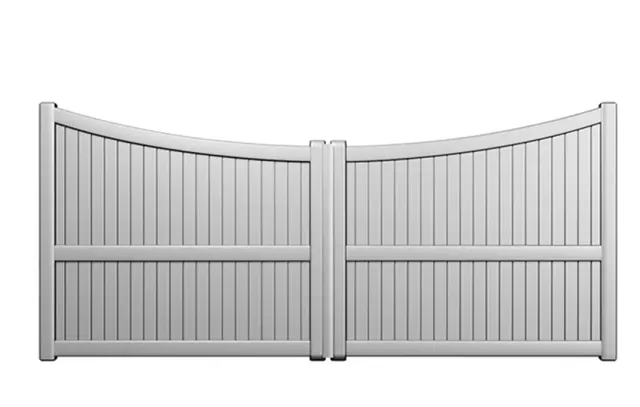 Préfalu Agou portail battant aluminium jardin motorisable