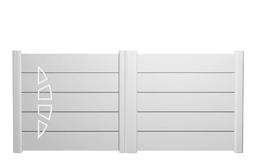 Préfalu Modèle 4 portail battant aluminium motorisable