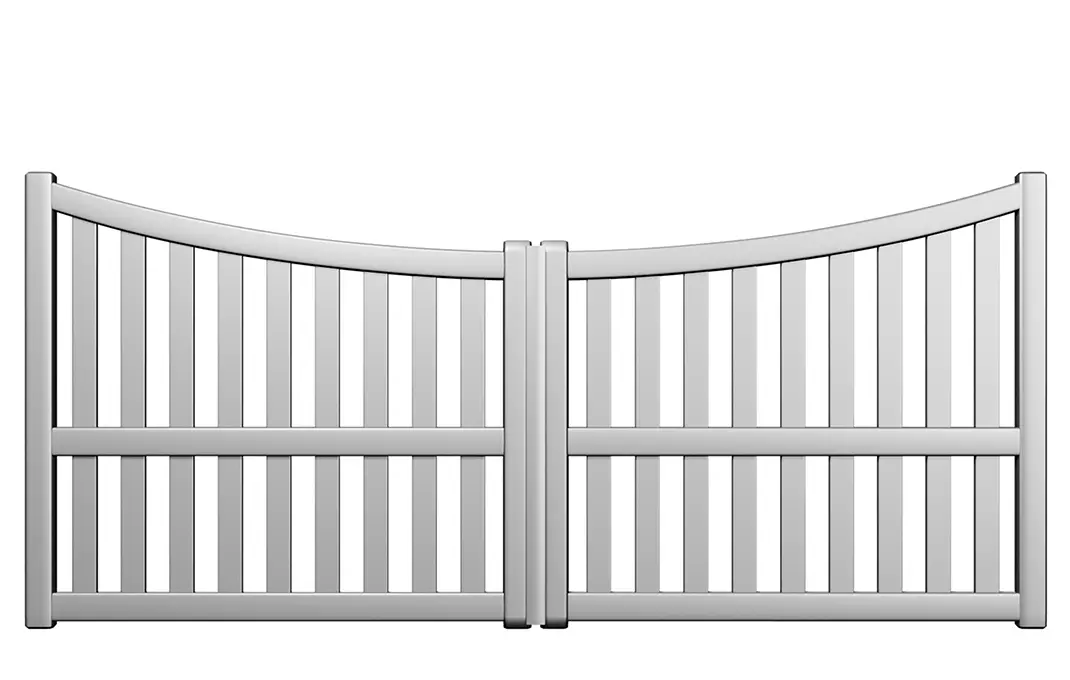Préfalu Puy portail battant aluminium pour jardin