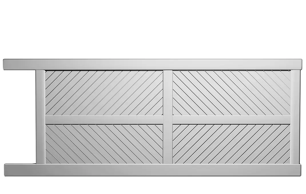 Préfalu Avaloirs portail coulissant aluminium jardin