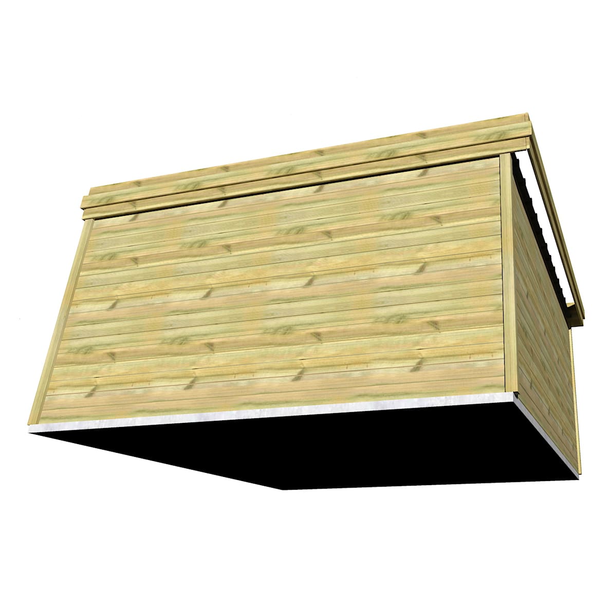 Abri Français Origine Toit Plat abri de jardin 20,6 m²