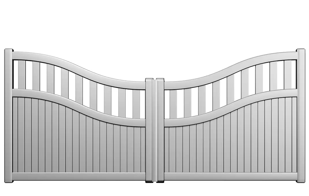 Préfalu Comte portail battant aluminium jardin