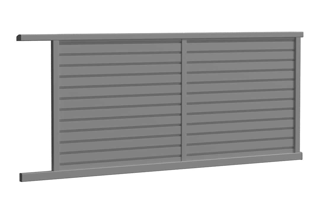 Préfalu Till coulissant portail jardin aluminium