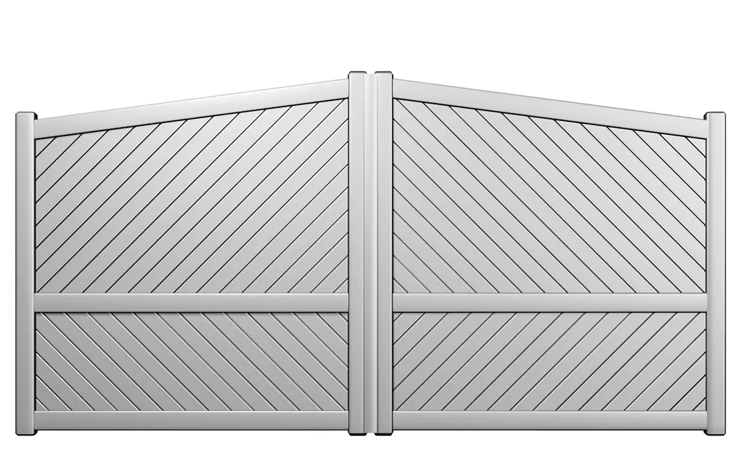 Préfalu ORO portail battant aluminium 2 battants