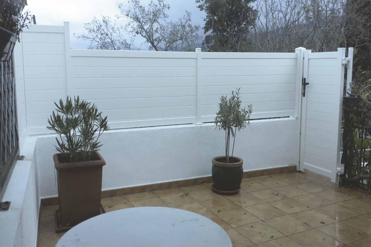 METAL GARDEN Brise-Vues Aluminium plein 100 mm brise-vue 1730 mm