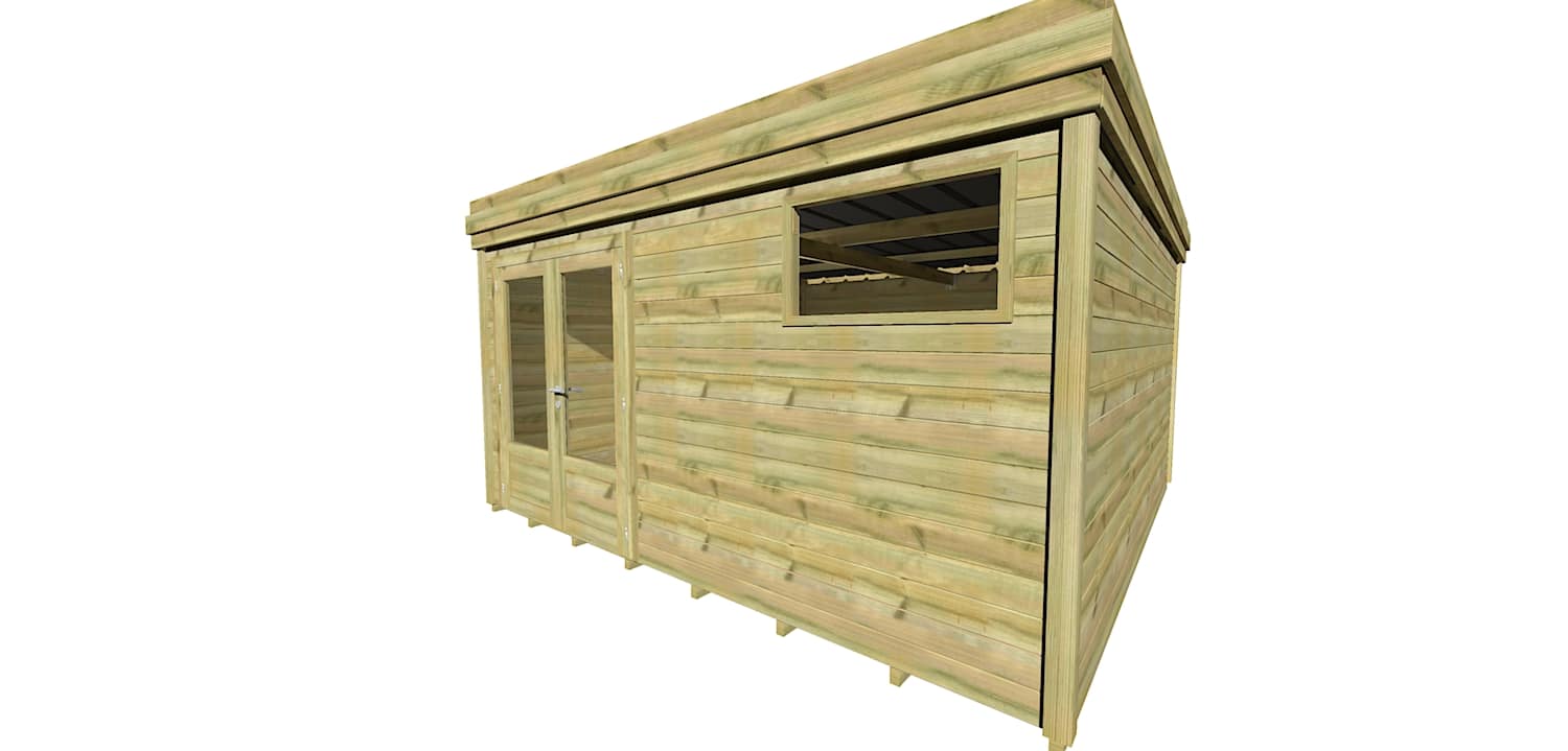 Abri Français Origine 4,46x4,61 m abri jardin 20,6 m2 plancher