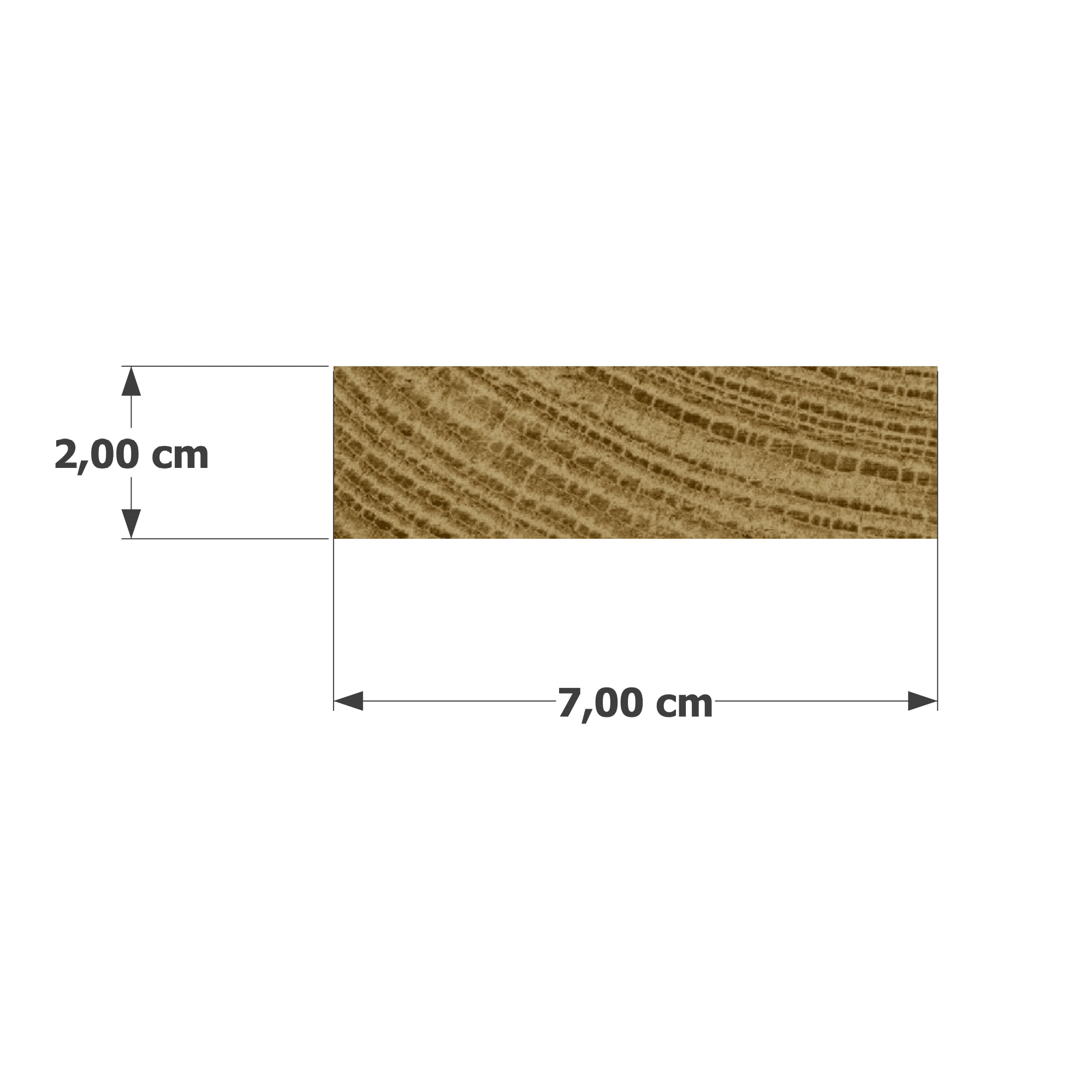 Abri Français Bois au détail latte pin 20x70 mm brun classe 3