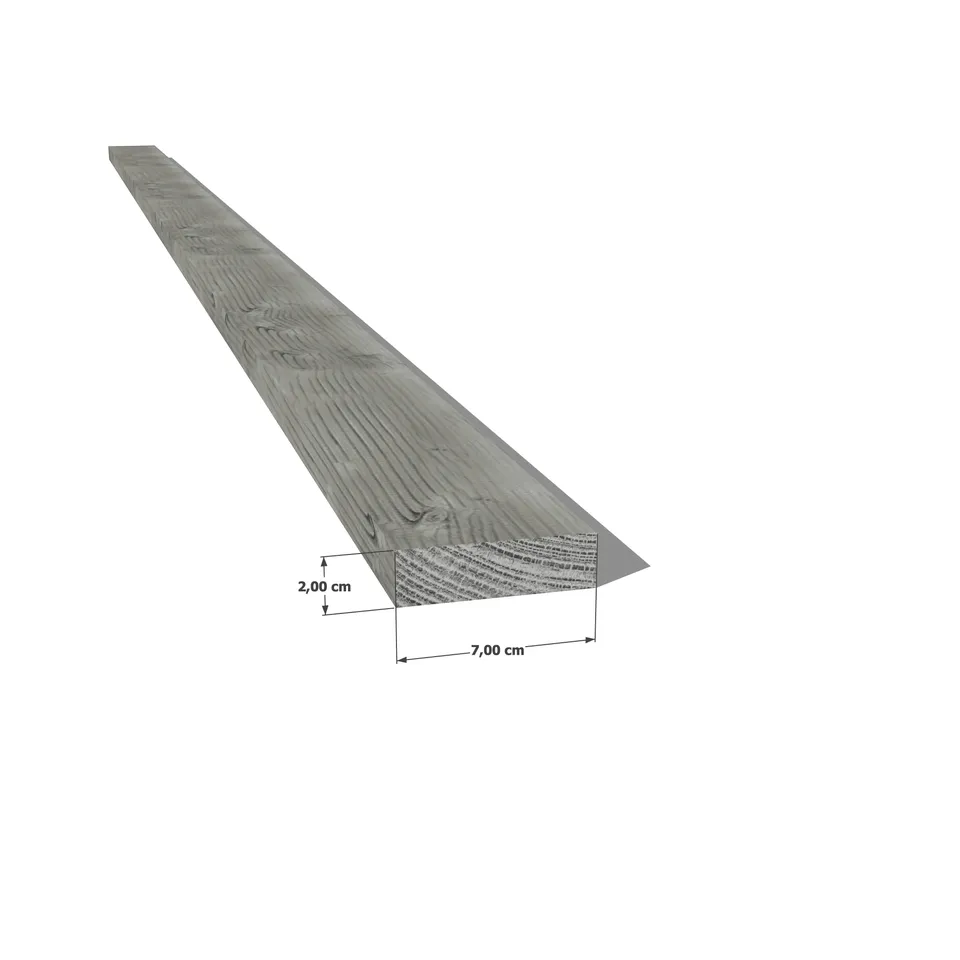 Abri Français Bois Latte Pin 20x70 mm Gris Classe 3
