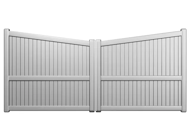 Préfalu CANTAL portail battant aluminium jardin