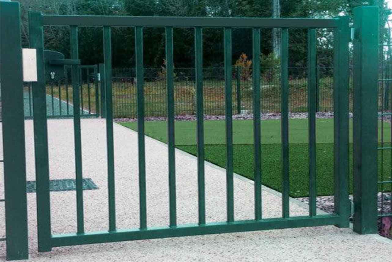 METAL GARDEN Portillons Acier barreaudage carré portillon 1000x1000 acier