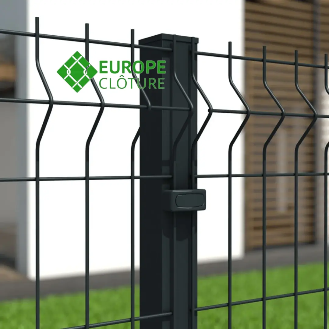 Europe Clôture Accessoires clip + cache-vis poteau carré
