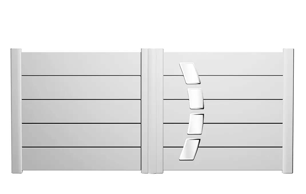 Préfalu Modèle ARC portail battant aluminium motorisable