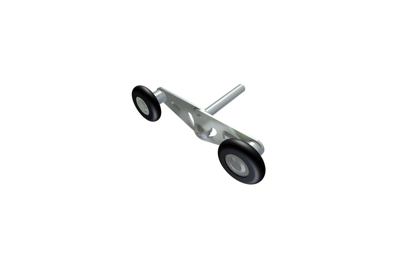 METAL GARDEN Accessoires Portes Sectionnelles roulette duplex