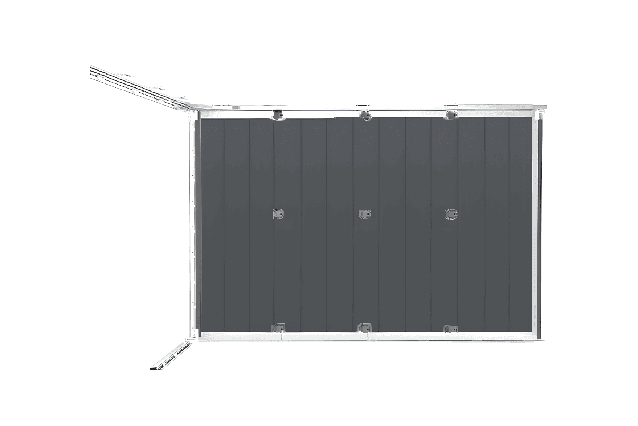 METAL GARDEN Portes Sectionnelles porte woodgrain 3000x2200