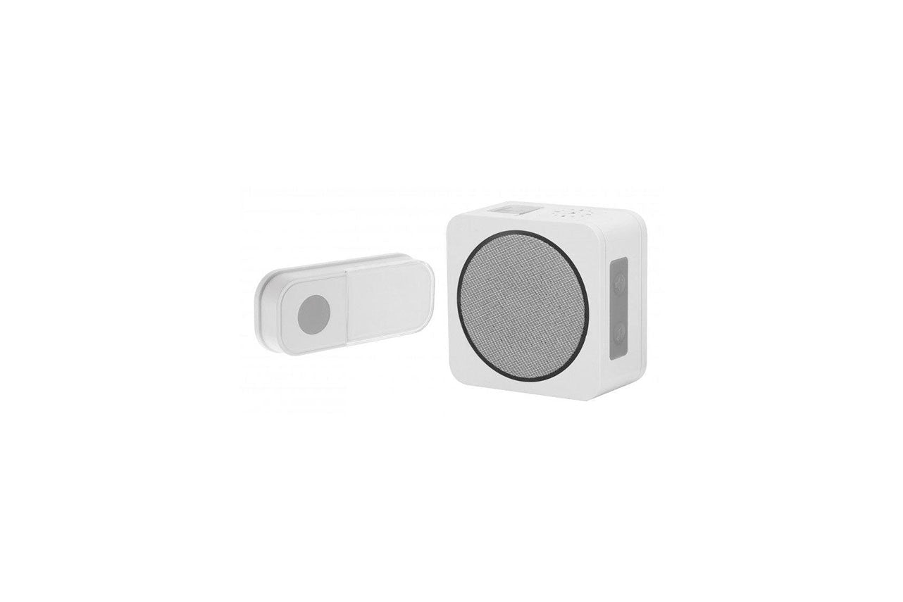 Otio Carillon blanc sans fil sonnette piles 150 m