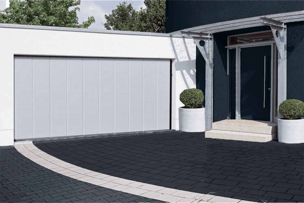 METAL GARDEN Lisse porte de garage latérale acier isolée