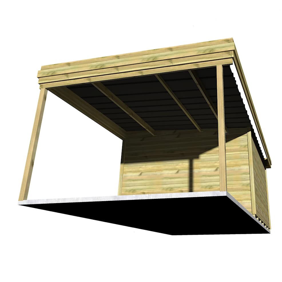 Abri Français Gamme Origine Chalet Jardin 29,5 m2 Porte Double