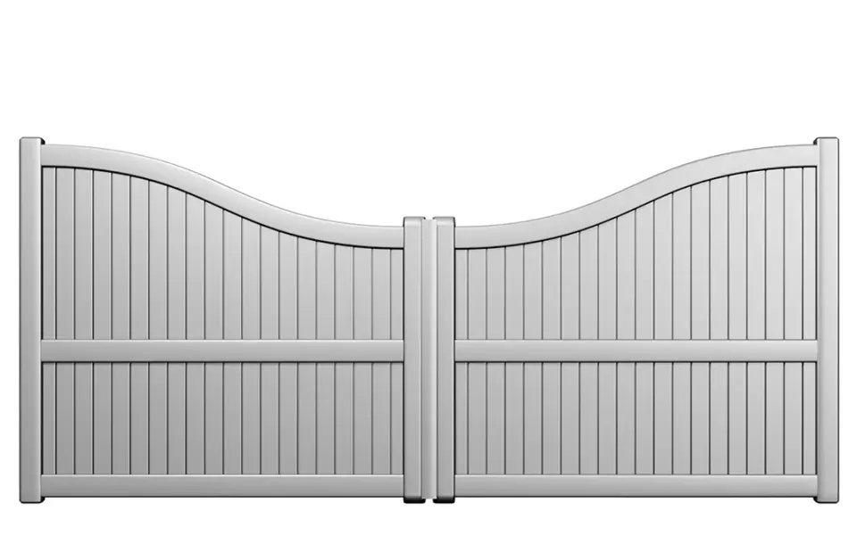 Préfalu Cervières portail battant aluminium jardin