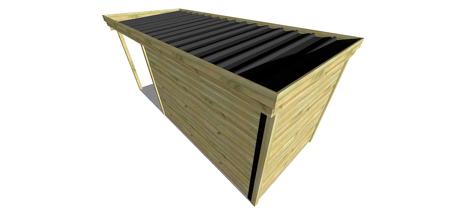 Abri Français Origine 13,4 m² abri jardin extension 2 m
