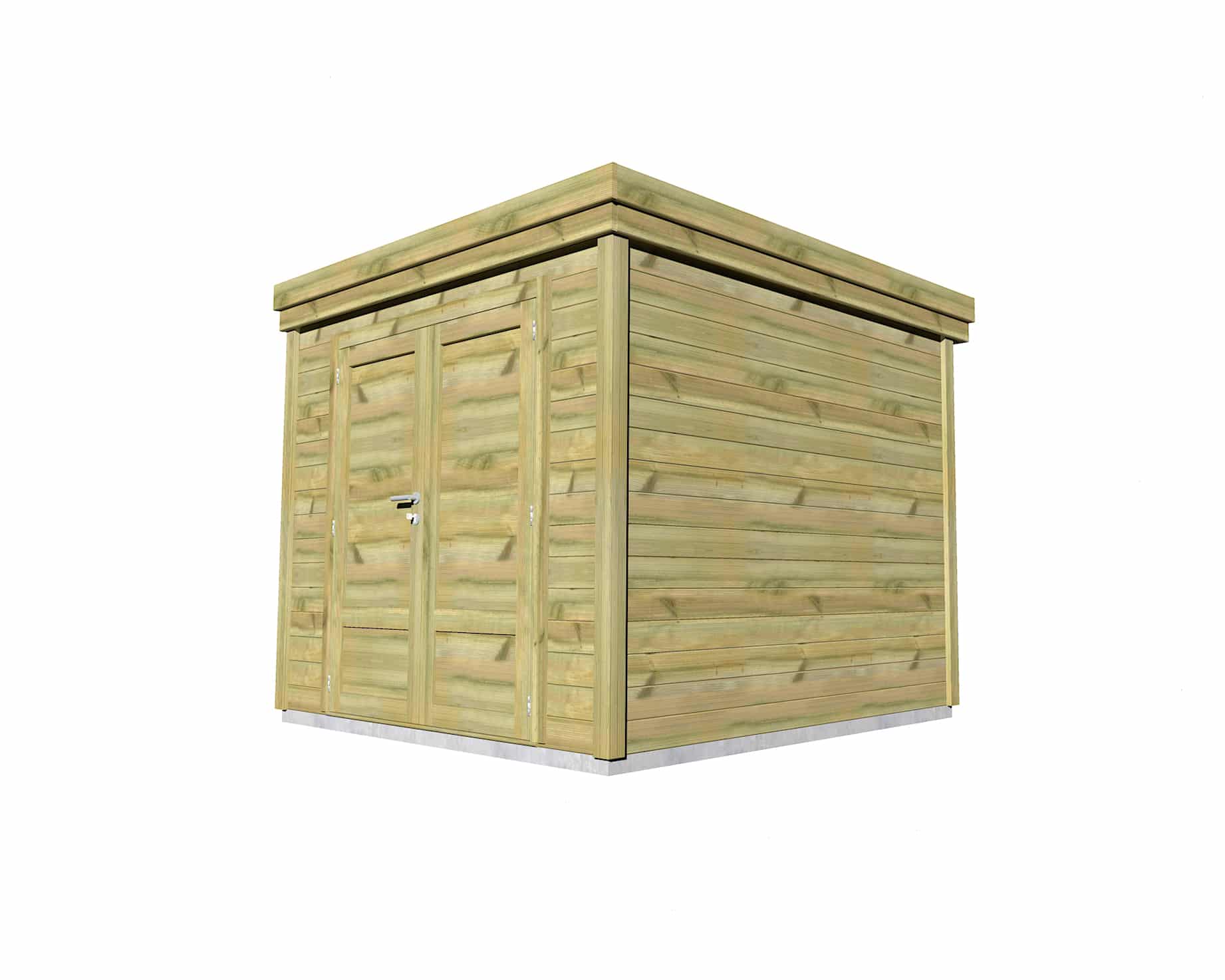 Abri Français Origine 6,3 m² porte double local rangement pin