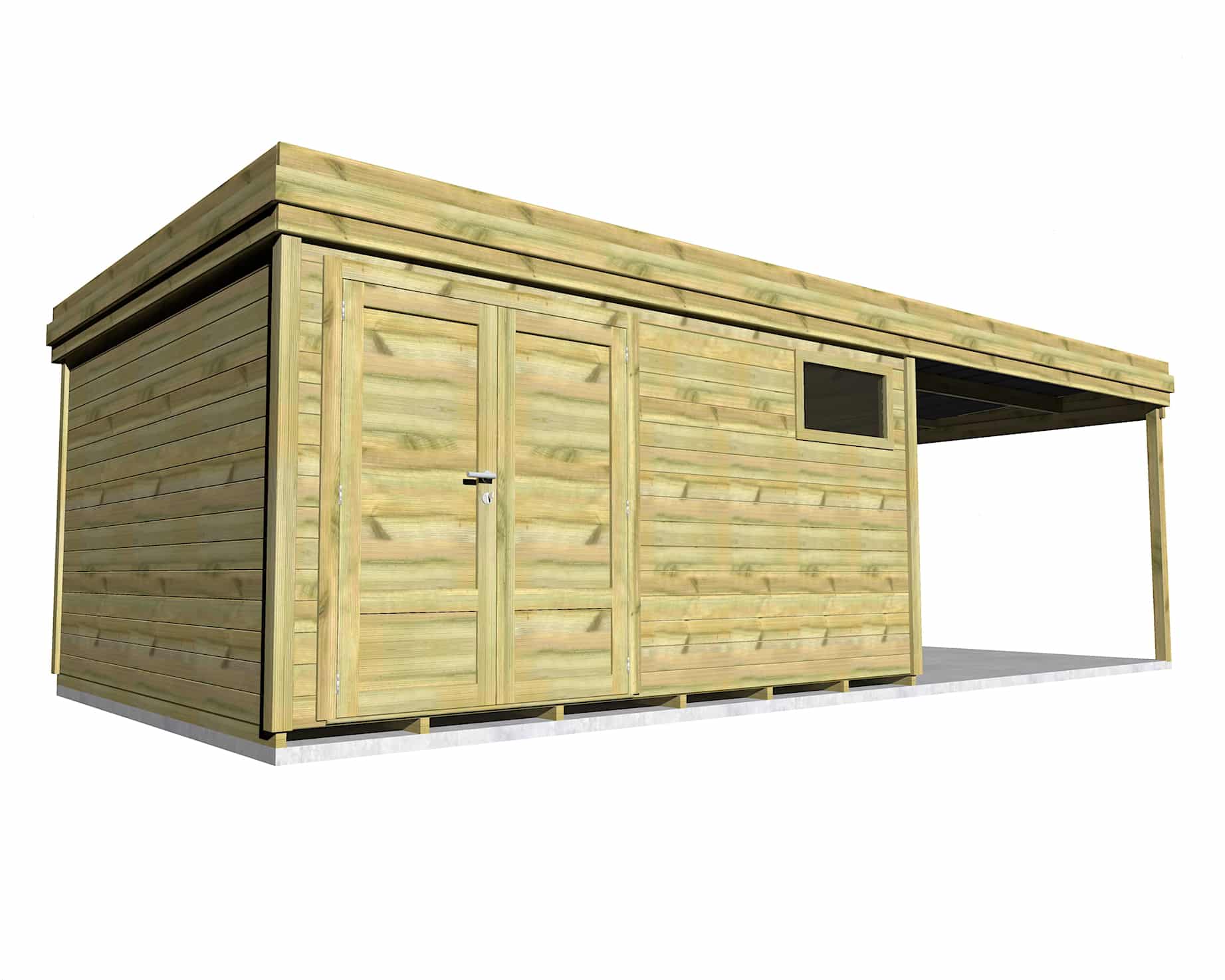 Abri Français Gamme Origine 4,2x3,3 m atelier extérieur 29,5 m²