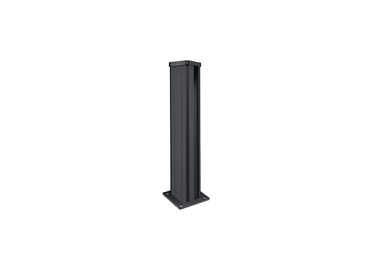 METAL GARDEN Brise-Vues Poteau Angle 80x80 1030 mm