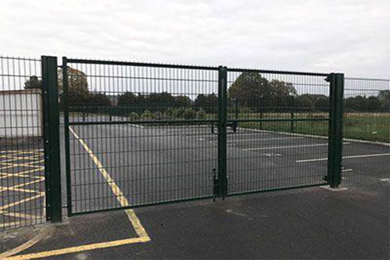 METAL GARDEN Portails Battants Acier portail battant grillagé 4000x1500 mm