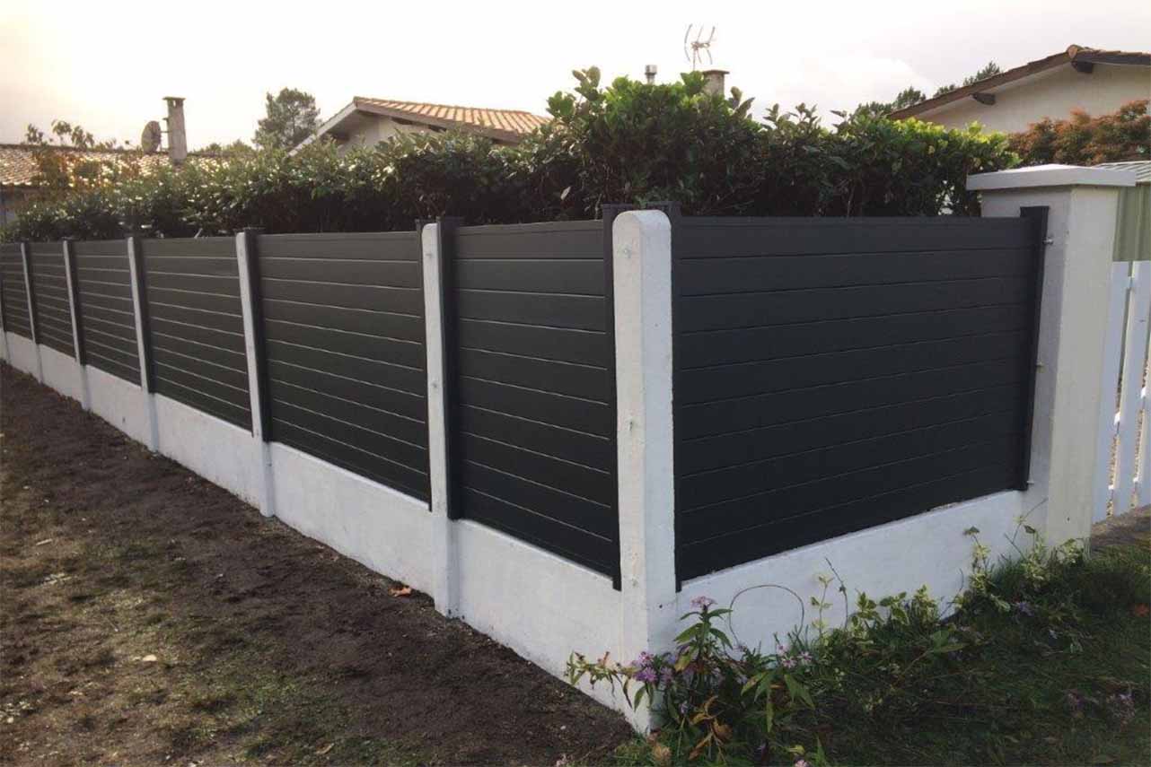 METAL GARDEN Brise-Vues Aluminium plein 100 mm brise-vue 1730 mm