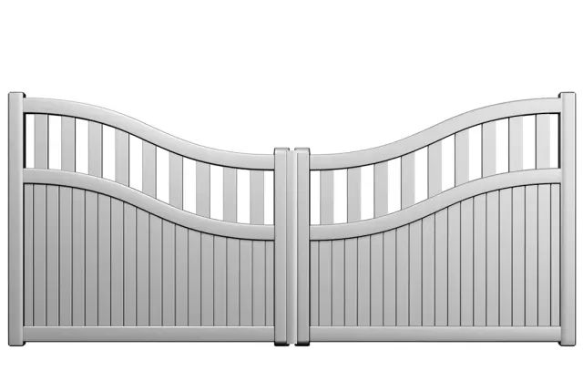 Préfalu Comte portail battant aluminium jardin