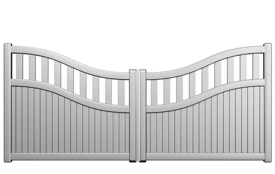 Préfalu Comte portail battant aluminium jardin