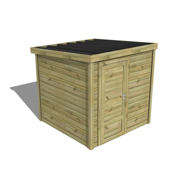Abri Français Essentiel abri de jardin 4,1 m² porte simple pleine