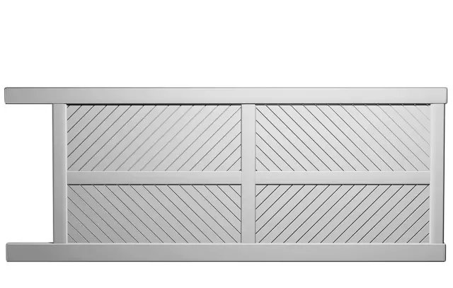 Préfalu Avaloirs portail coulissant aluminium jardin