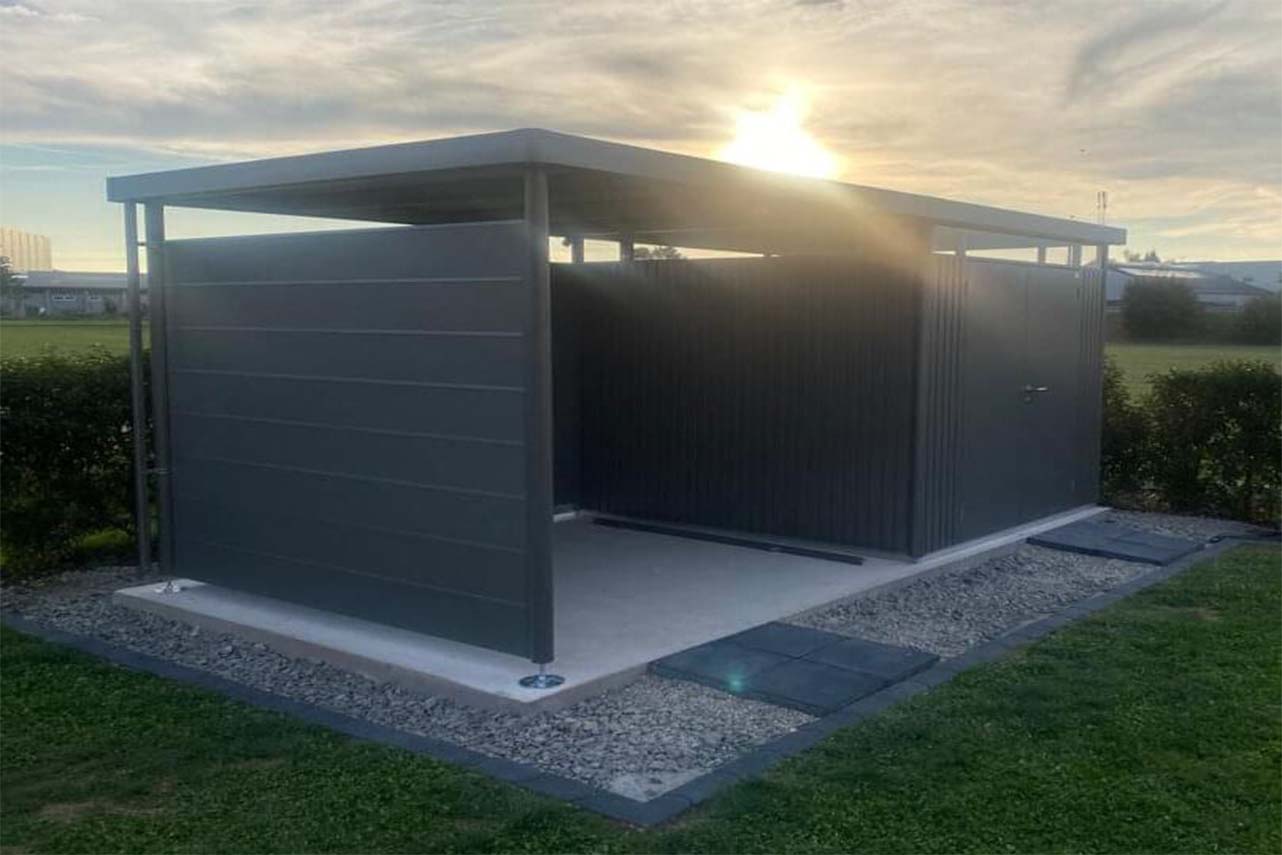 METAL GARDEN Pool Houses pool house plat 275x195 cm acier