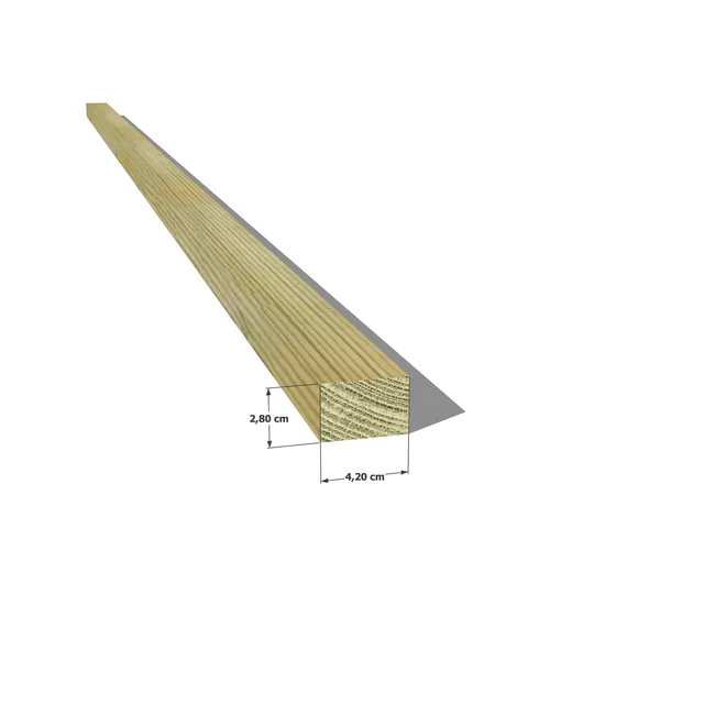Abri Français Liteau pin 28x42mm autoclave classe 4