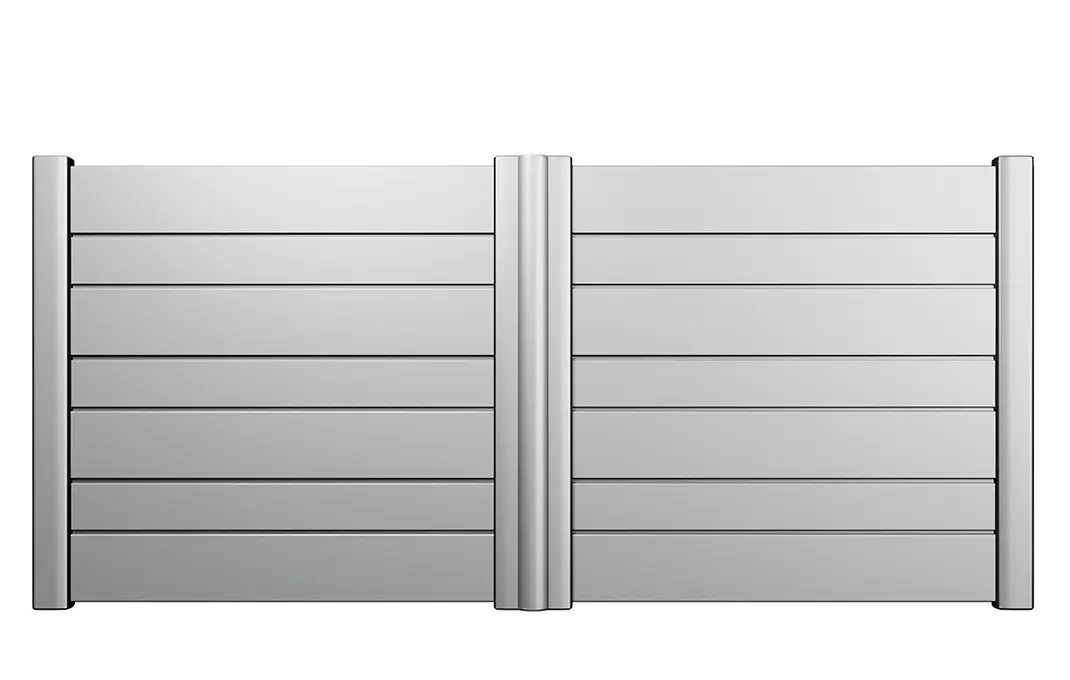 Préfalu PILAT portail battant aluminium plein