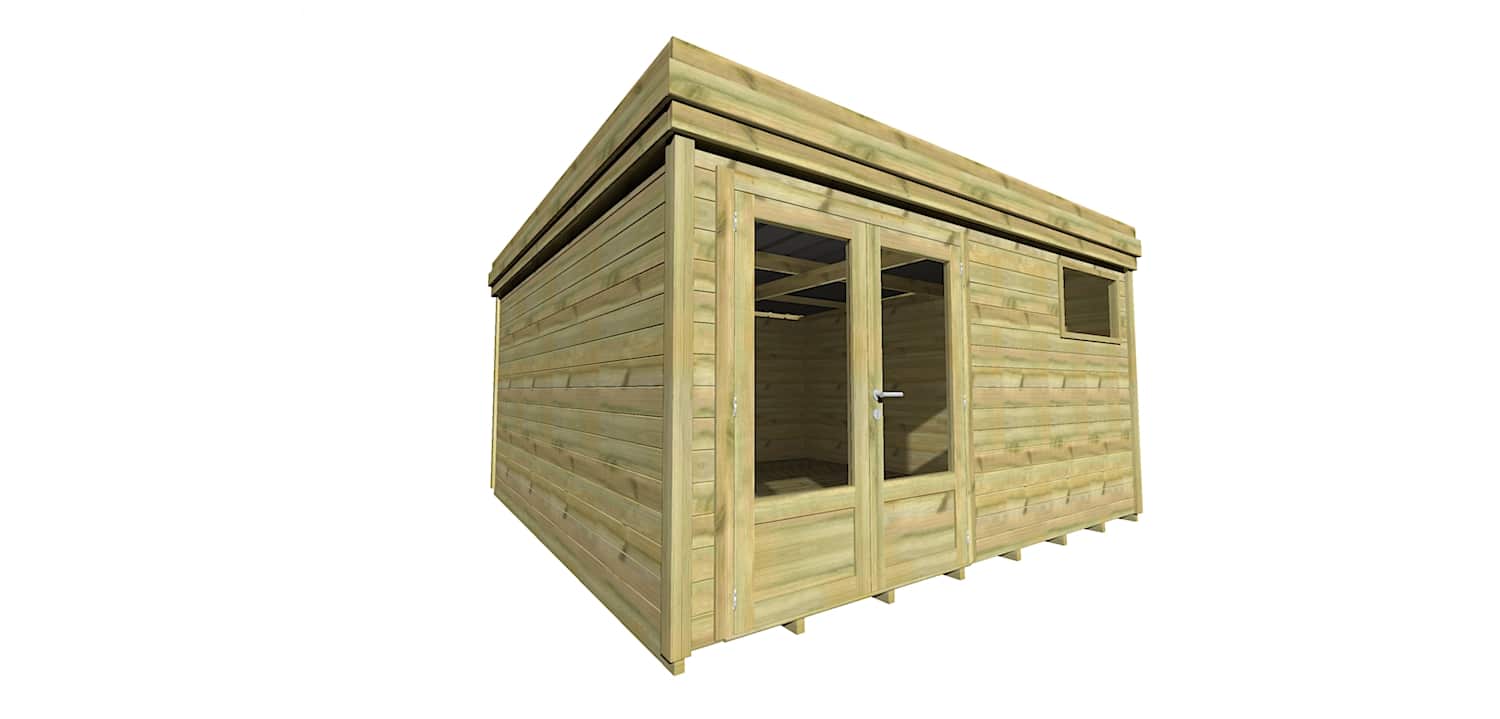 Abri Français Origine 4,46x4,61 m abri jardin 20,6 m2 plancher