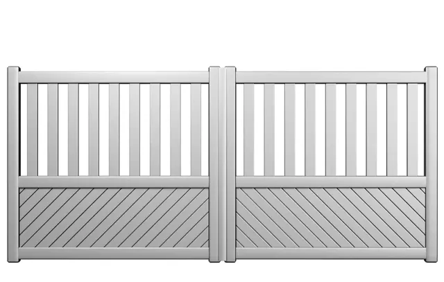 Préfalu VISO portail battant aluminium motorisable