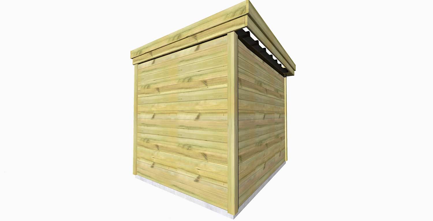 Abri Français Gamme Origine abri jardin 5 m² porte vitrée