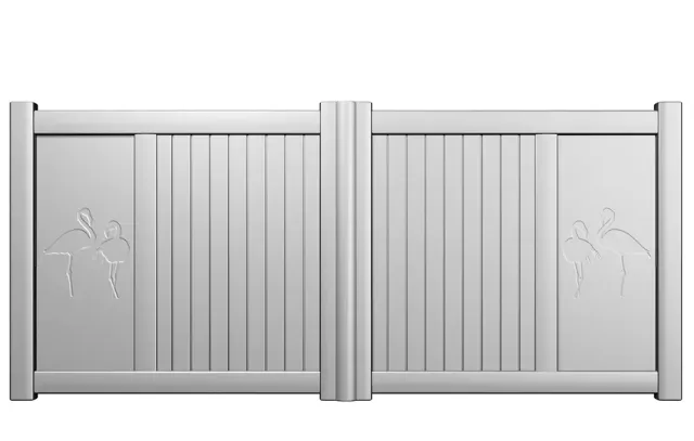 Préfalu KAST portail battant aluminium jardin
