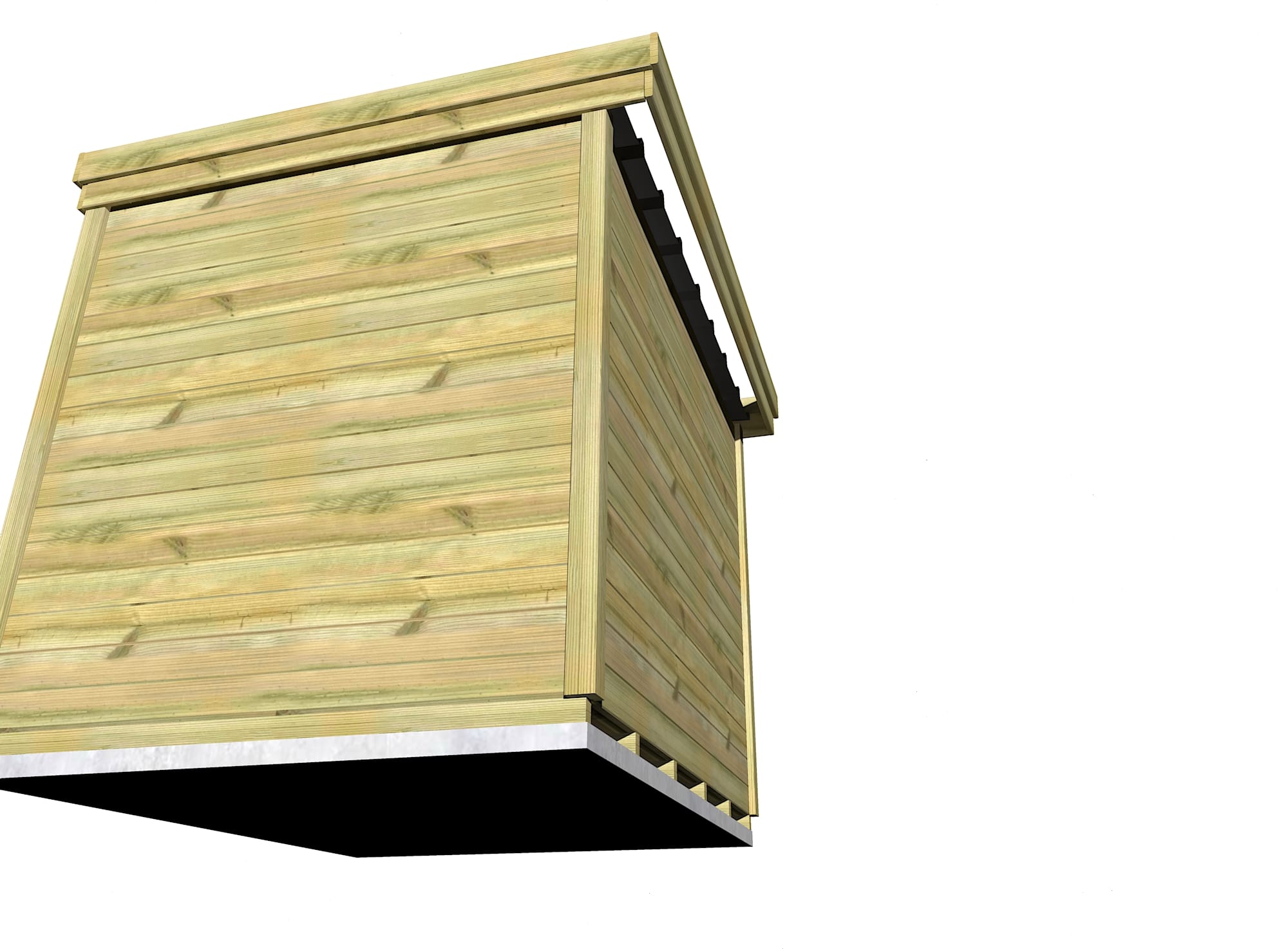 Abri Français Origine 2,50x2,00m local bois 6,7m²