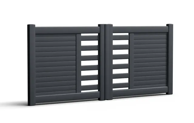 Préfalu Stano battant portail jardin aluminium