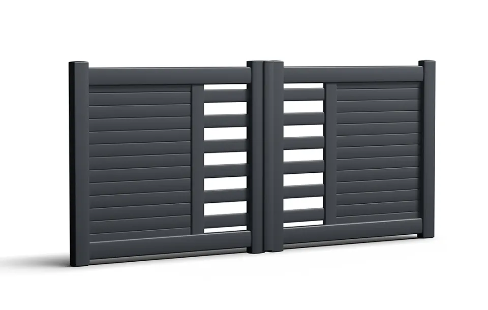 Préfalu Stano battant portail jardin aluminium