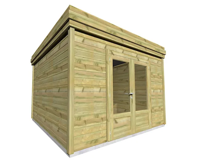 Abri Français Gamme Origine abri jardin 10,9 m² porte double