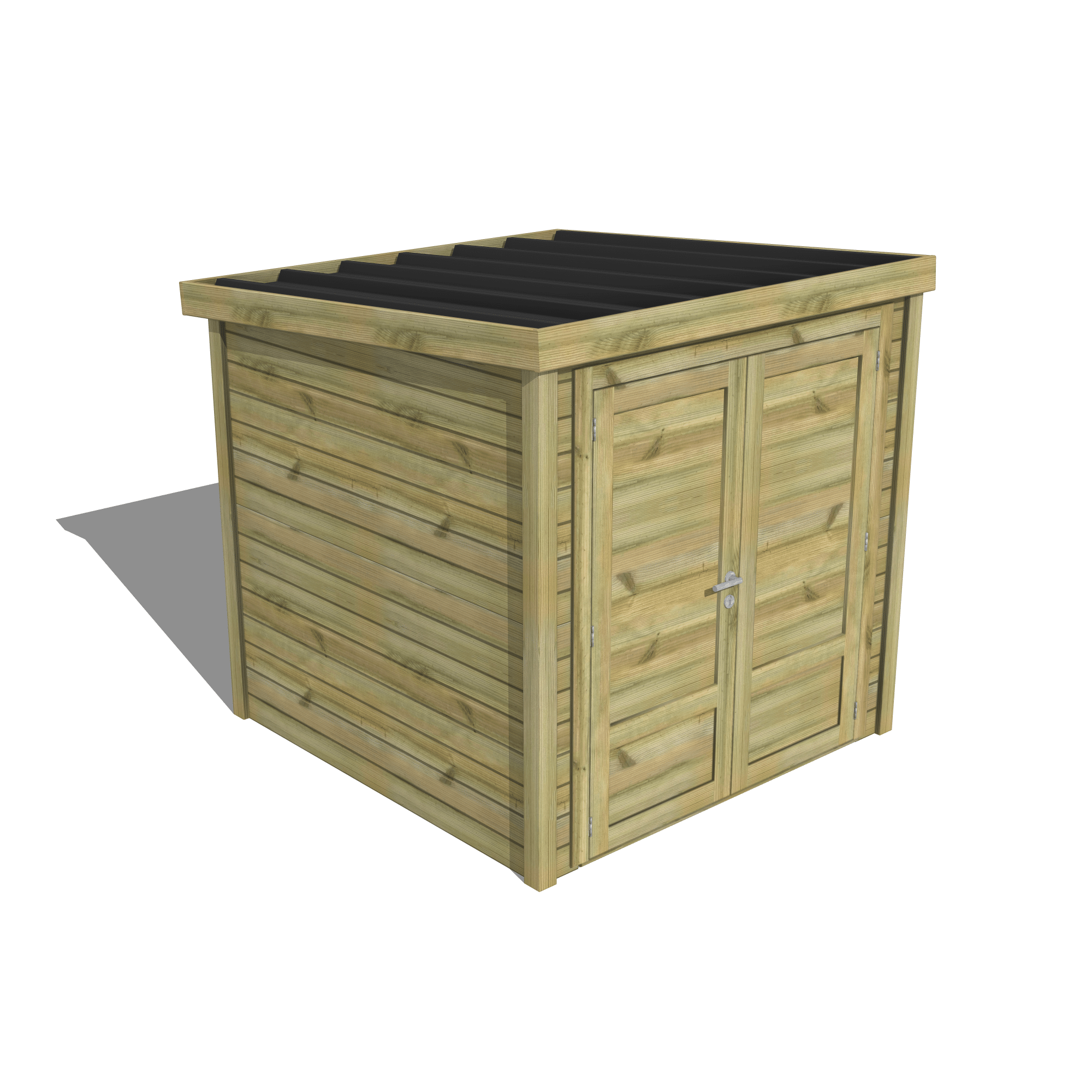 Abri Français Gamme Essentiel abri de jardin porte double pleine 4m²