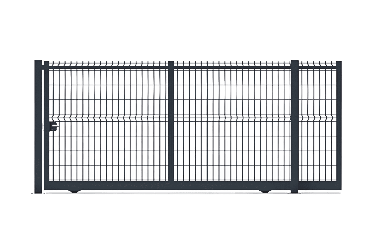 METAL GARDEN Portails Coulissants Acier grillagé 4000x1750 mm