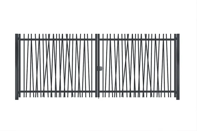 METAL GARDEN Portails Battants Acier canisse portail 2000 mm barreaux